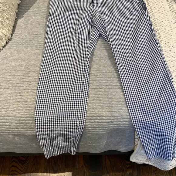 ZARA women's checkered blue and white suit - Picture 4 of 6